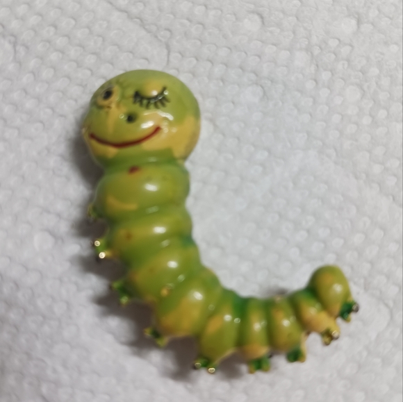 Vintage caterpillar brooch - Picture 1 of 1